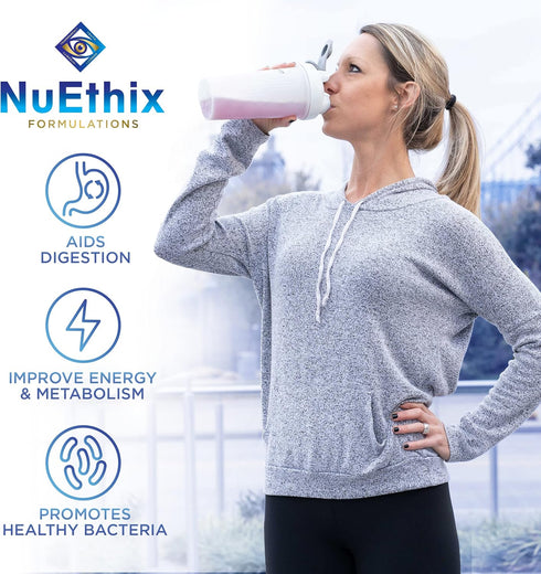NuEthix Formulations Gourmet Greens Drink Powder - Dietary Supplement with Superfoods and Probiotics, Espresso, 27