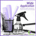 Mars Wellness 4 Piece Professional Comb Set in Lavender - Fine Pro Tail Combs for Men and Women