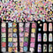 Maitys 3 Boxes 1080 Pcs 3D Flowers for Nails Decals, Colorful Mixed 3D Flower Leaves for DIY