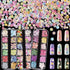 Maitys 3 Boxes 1080 Pcs 3D Flowers for Nails Decals, Colorful Mixed 3D Flower Leaves for DIY