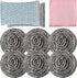 6pcs Stainless Steel Scrubber, 2pcs Heavy Duty Scrub Sponges, 1pcs Dish Clean Towel