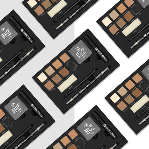 W7 Brow King Ultimate Eyebrow Kit - Professional Makeup Set for Shaping, Defining & Grooming