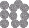 Stainless Steel Scrubber Scrubbing Pad, Magic Eraser Sponges for Clean Pot Pan and Broiler Rack, 10Pcs