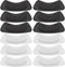 Hotop 6 Pairs Heel Cushion Pads for Women, Adhesive Heel Grips Stickers Liner Inserts for Loose Shoes (Black, White)