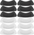 Hotop 6 Pairs Heel Cushion Pads for Women, Adhesive Heel Grips Stickers Liner Inserts for Loose Shoes (Black, White)