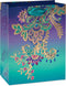 Papyrus 9" Medium Gift Bag (Jacobean Floral) for All Occasions, Birthdays, Weddings, Bridal Showers, Baby Showers