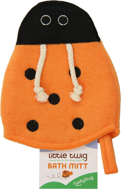 Little Twig Lady Bug Bath Mitt for Kids