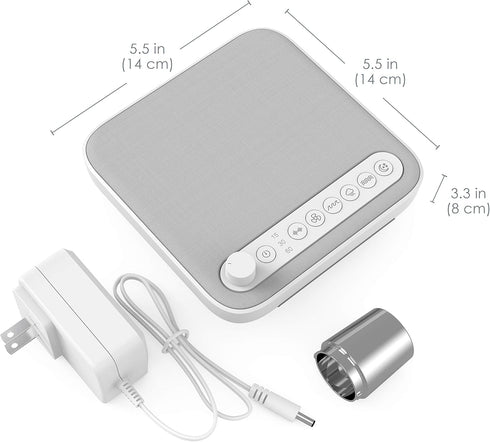 Seamless 6 Pure Enrichment Wave Premium Sleep Sound Machine with USB Charger - Looping with Soothing All-Natural