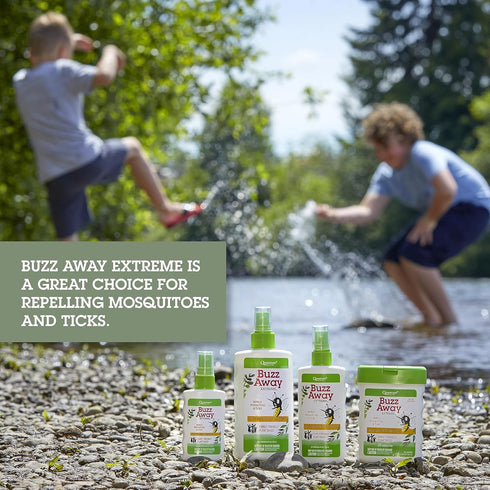 Natural DEET-free Insect Repellent: Quantum Buzz Away - Citronella Essential Oil Bug Spray, 6 Fl Oz