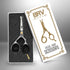 Rounded-Tip Small Trim Scissors for Men, 4.2" High Carbon Stainless Steel for Grooming