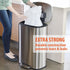 iTouchless Tall Trash Bags, Fits 8 Gallon Garbage Can, Strong Bathroom Kitchen Bin Liners, for Rubbish Recycling Compost in the Home, Office, 40 Count, Clear by iTouchless