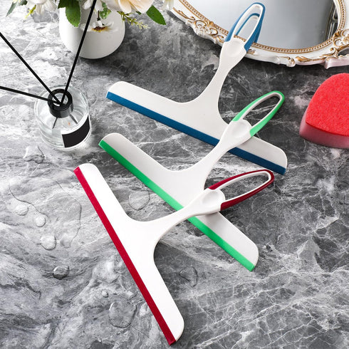 12 Pcs Squeegee for Shower Glass Door, 9.8'' Small Shower Squeegee Bulk with Hanging Hole for Bathroom and Car Cleaning