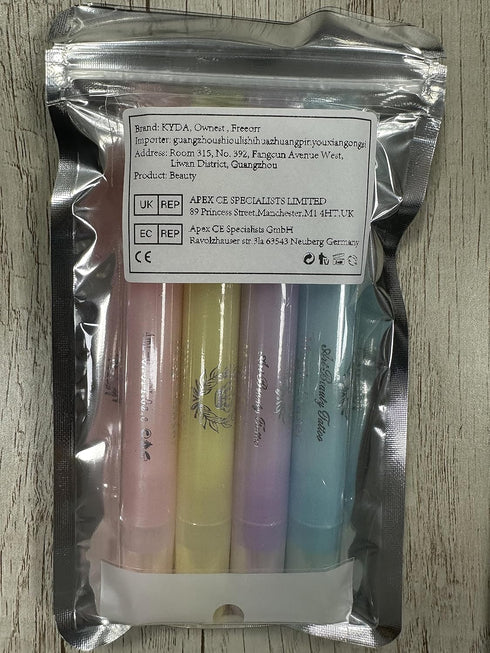 Ownest 4 Pcs Nail Polish Corrector Remover Pen, Nail Art Correction Set with Cotton Tip and 3 Refills for Perfect