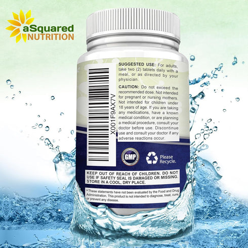 aSquared Nutrition Magnesium Glycinate 400mg - 180 Tablets, Max Strength Bisglycinate Supplement for Muscles & Heart