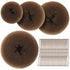 Teenitor Hair Bun Maker, Light Brown Hair Donuts for Kids Girls, Ballet Bun Maker, 4 Sizes