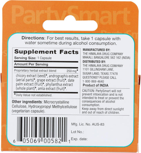 Himalaya Herbal Party Smart Single Dose Supplement