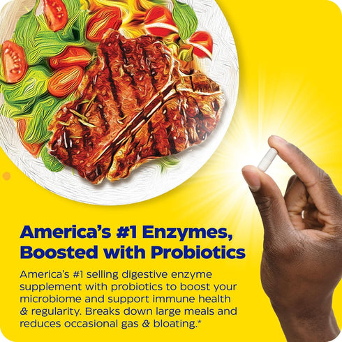Enzymedica Digest Gold + Probiotics, 2-in-1 Formula for Gut Health, 45 Count, Digestive Enzymes & Probiotic Cultures