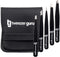 Tweezers Set - 5-piece Stainless Steel Slant Tip and Pointed Eyebrow Tweezers for Precision Hair Removal