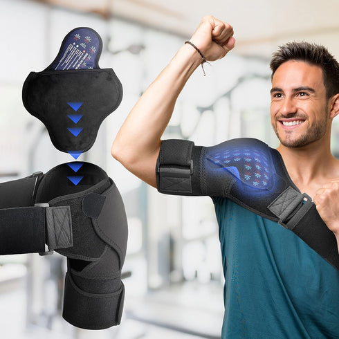 Shoulder Brace for Men - Pain Relief for Torn Rotator Cuff, Compression Support Sleeve, Dislocation Stability