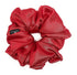 Jumbo Oversized XL Satin Scrunchies for Women, Large Elastic Ties Band for Ponytail Bun, Frizz Prevention (Red)