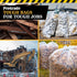 Reli. 55 Gallon Heavy Duty Contractor Trash Bags, 20 Bags, 3 Mil, Twist Ties Included, Clear Construction Bags