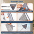 NexaGlow 80" 3-in-1 360 Extendable Wall Cleaner Mop with Rotating Head | Adjustable Wall Mop with Microfiber Pads