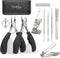 TIP2TOES 10 Pcs Ingrown Toenail Clippers for Seniors, Heavy Duty Stainless Steel Toe Nail Cutter