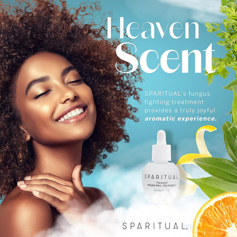 SPARITUAL Apple Fruit FAREWELL VEGAN NAIL TREATMENT, Protect Against Nail Damage 0.5oz
