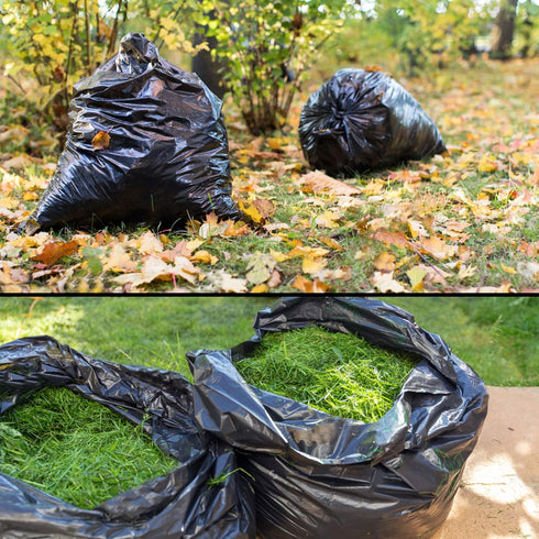 Ultrasac Lawn, Leaf, Yard Cleanup Bags, 39 Gallon, 1.5 Mil, 100 Count with Ties, 33"x43", Black