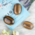 55-60mm Tiger Eye Palm Stone, Natural Body Chakra Balancing Worry Stone, Hand Carved Pocket Massage