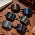 Noverlife 6PCS Leather Hair Barrettes with Stick, Square Shape Hair Clips for Women Girls