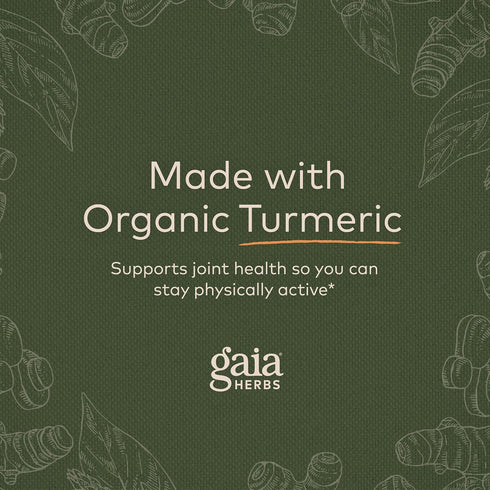 Gaia Herbs Turmeric Supreme Joint Health - Joint Support Supplement with Quercetin, Black Pepper, 60 Liquid Phyto-Caps