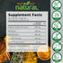 5-in-1 Organic Ceylon Cinnamon Capsules with Berberine, Garlic, Turmeric, Black Pepper Extract (120 Capsules)