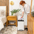 Trash Bags, Small Garbage Bags, 4 Gallon Clear Trash Can Liners for Bathroom, Bedroom, Office & Kitchen