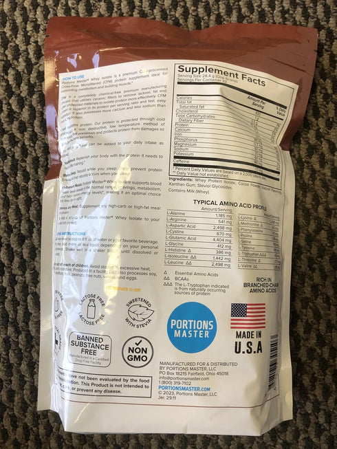 Cold-Processed CFM 100% Whey Protein Powder, All-Natural, Sweetened with Stevia, Chocolate Brownie, 2 LB