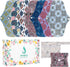 PHOGARY Reusable Menstrual Pads for Heavy Flow with Wet Bag, 7 Pieces Sanitary