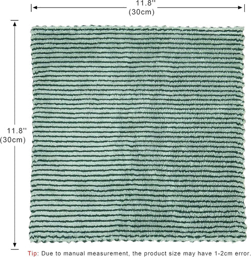 Microfiber Towels Cleaning 12"x12" - 10 Pack Highly Absorbent Cloths for Washing Dishes, Car, Window Cleaning