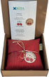 KOYA Naturals Microwavable Heating Pad - Cherry Pit/Stone/Seed Pillow Heat Pack for Neck, Muscles, Joints, Henna Red