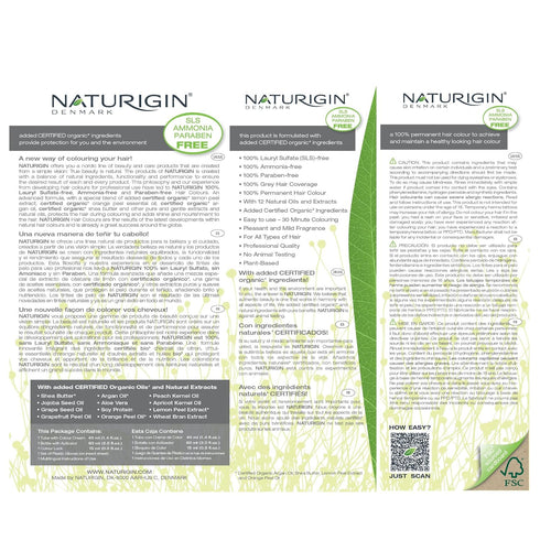 Naturigin Permanent Hair Color, 6.0 Dark Golden Copper Blonde, Ammonia Free, 100% Gray Coverage, 1 Pack