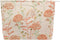 PAZIMIIK Large Zipper Makeup Bags for Purse, Travel Canvas Cosmetic Pouch, Brocade Flower Pink Organizer for Women and