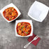 Restaurantware Moderna 32 Ounce Fancy Plastic Bowls, 10 Square Disposable Salad Bowls for Warm and Cold Foods