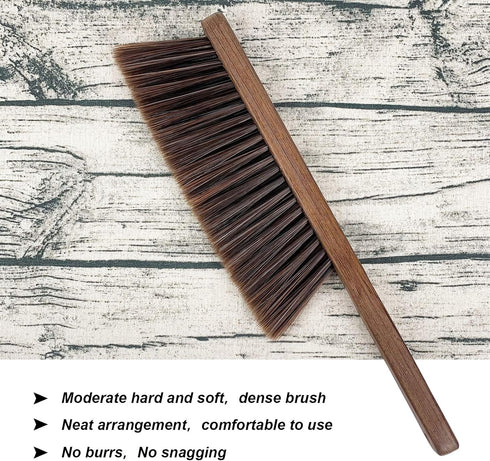 Hand Broom Cleaning Brushes - Soft Bristles Dusting Brush for Car, Bed, Couch, Garden, Furniture, Clothes