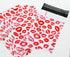 Lips Poly Mailers Red Kiss for Makeup Lip Gloss Lipstick Self Sealing Envelope, Pack of 25, 10 x 6.75 inches