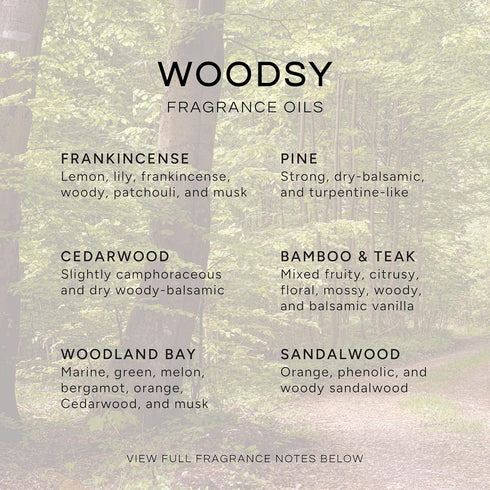 Set (6 Pack) Eternal Essence Oils Woodsy Premium Fragrance Oils - Including Pine, Cedar Wood, Sandalwood, Bamboo