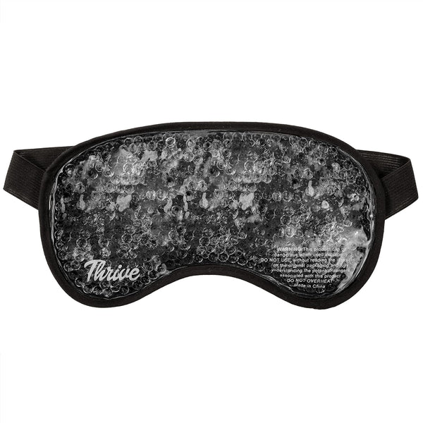 Thrive Hot & Cold Gel Beads Eye Mask - Midnight 1 Count, Adjustable Strap & Flexible Gel Insert, Cooling Sleep Mask &