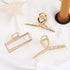 Mehayi 3 PCS Metal Large Claw Clips for Thick Hair, Strong Hold Non-Slip Barrette Jaw Clamp