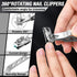 Toenail Clippers for Seniors, Aucurwen Heavy Duty Toe Nail Clippers for Thick Nails, Long Handle, 7Pcs