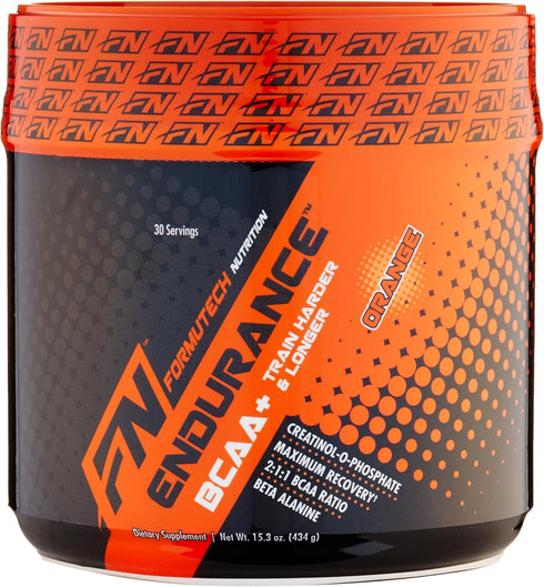 Endurance BCAA Plus - Designed for Training Harder with Beta Alanine - Orange, 434 Gram