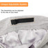 Silk Satin Lined Bonnet Sleep Cap, Adjustable Hair Wrap Cover for Curly Hair Protection for Women and Men - Light Grey