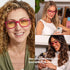 Readerest Blue Light Blocking Reading Glasses, Pink, 3.25 Magnification, Antiglare, UV Protection for Men and Women